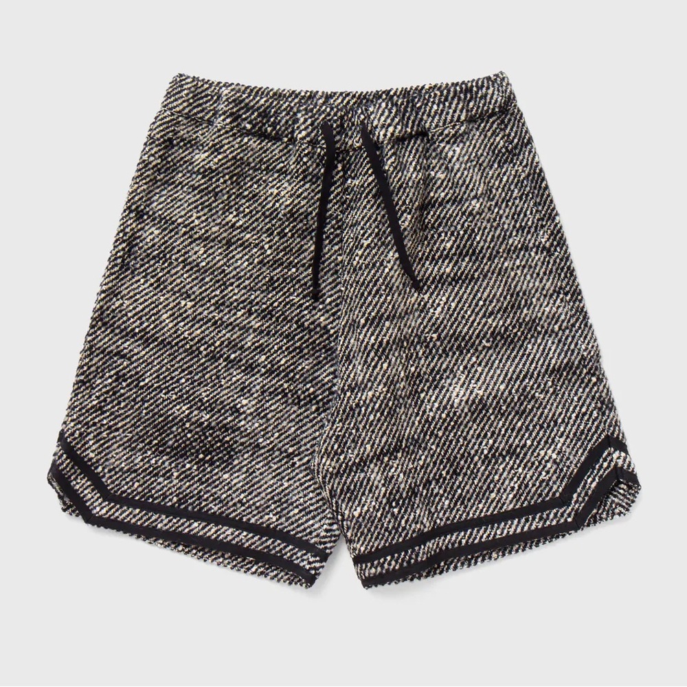 NWT CLOT BY EDISON CHEN BASEBALL SHORTS BLACK/WHITE SIZE MENS LARGE